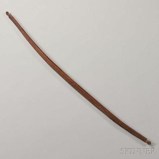 Mohawk Carved Wood Canoe Bow with Inscription