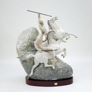 Lladro Porcelain Group, Mounted Warriors, #1608.