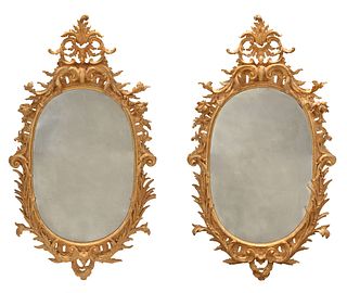 Very Fine Pair of George II/George III Carved and Gilt Mirrors