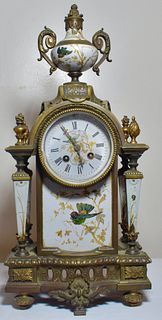 Rare Japy Freres French Porcelain and Sevres Clock