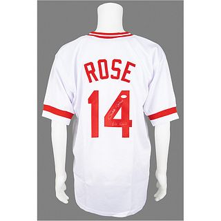Pete Rose Signed Baseball Jersey