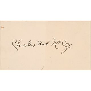 Kid McCoy Signature