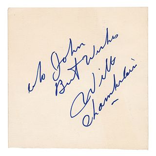 Wilt Chamberlain Signature