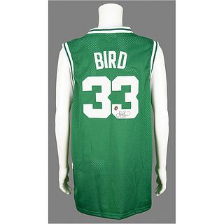 Larry Bird Signed Basketball Jersey