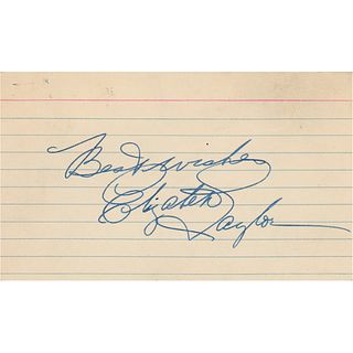 Elizabeth Taylor Signature