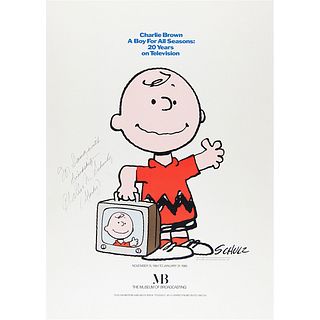 Charles Schulz Signed Poster