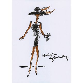 Hubert de Givenchy Original Sketch