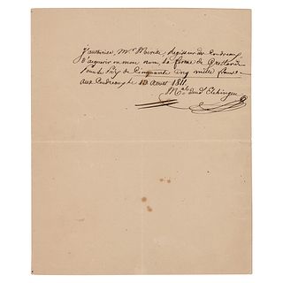 Michel Ney Autograph Document Signed