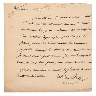 Auguste de Marmont Letter Signed