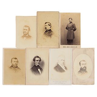 Civil War (7) Carte-de-Visite Portrait Photographs