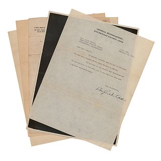 Douglas MacArthur Typed and Signed Letter of Condolence