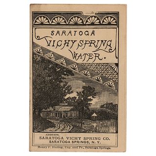 New York: Saratoga Vichy Spring Co. Brochure
