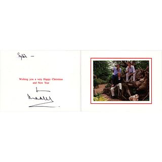 King Charles III Signed Christmas Card (2002)