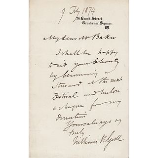 Jack the Ripper: William W. Gull Autograph Letter Signed