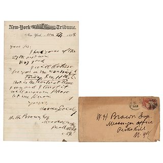 Horace Greeley Autograph Letter Signed