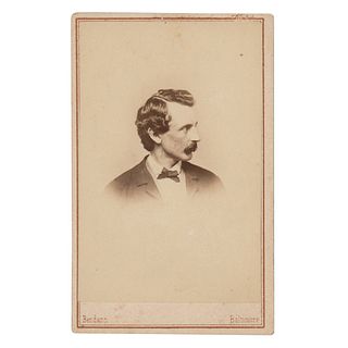 John Wilkes Booth Carte-de-Visite Photograph