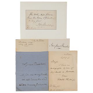Abolitionists (5) Signed Items