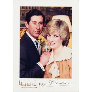 Princess Diana and King Charles III Signed Photograph (1983)