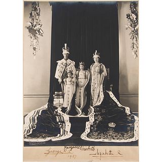 King George VI and Family Signed Photograph