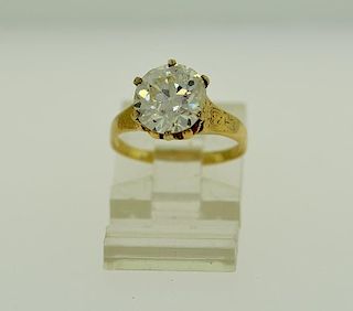 Belle Žpoque 14k yellow gold diamond ring