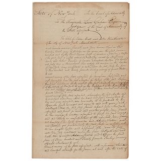 Alexander Hamilton Twice-Signed Autograph Document