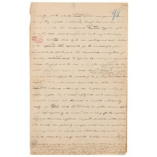Theodore Roosevelt Handwritten Manuscript