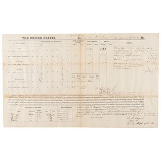 U. S. Grant Document Signed