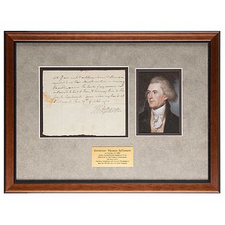 Thomas Jefferson Autograph Document Signed