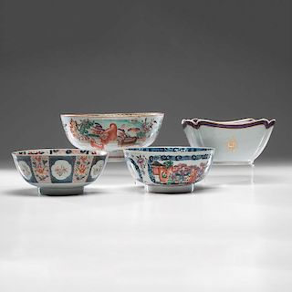 Chinese Export Punch and Fruit Bowls