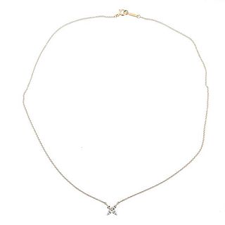 Tiffany &amp; Co Victoria 18k Rose Gold Diamond Pendant Necklace