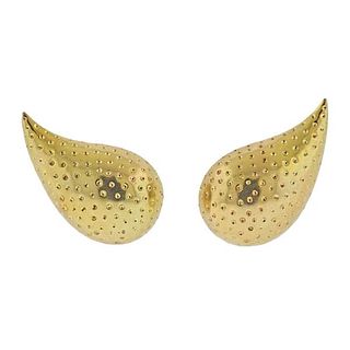 Tiffany &amp; Co 18k Gold Teardrop Earrings