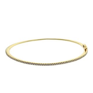 Bony Levy 18k Gold Diamond Bangle Bracelet