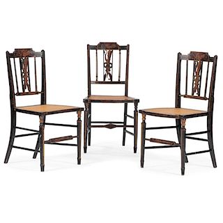 Three Federal Fancy Chairs