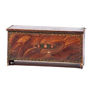 Paint-Decorated Blanket Chest