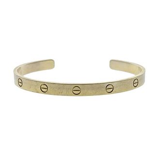 Cartier Love 18K Gold Cuff Bracelet 