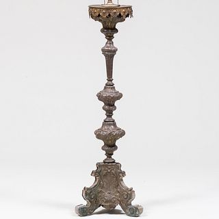 Continental Baroque Style Metal-Mounted Pricket Stick