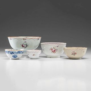 Chinese Export Famille Rose Bowls, Plus