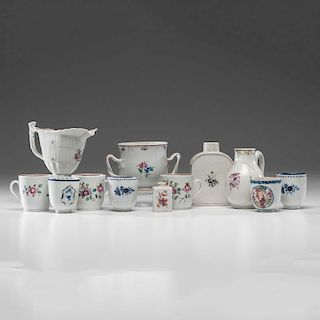 Chinese Export and English Porcelain Tea Wares