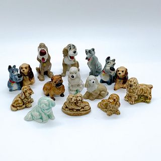 15pc Vintage Wade Walt Disney and Other Porcelain Dogs