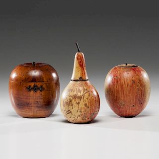 Fruit-Form Wooden Boxes
