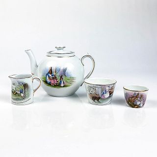 4pc Vintage Grimwades Beatrix Potter Tea Set