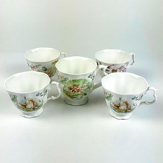 5pc Royal Albert Beatrix Potter Teacups