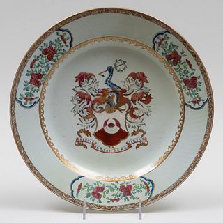 Chinese Export Armorial Porcelain Charger