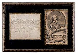 Oliver Cromwell, DS as Lord Protector, 1655 