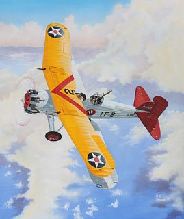 Steve Ferguson (B. 1946) "Curtiss F8C-1 Helldiver"