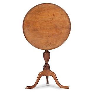 Dish Top Tiger Maple Table
