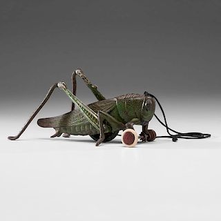 Hubley Articulated Grasshopper Cast IronToy