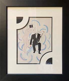 Picabia  Color Plate Lithograph after Picabia from 1970