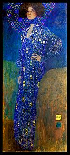 After Gustav Klimt on canvas approx 6 ' tall Limited Edition  on canvas
