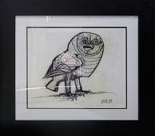 Limited Edition Owl after Pablo Picasso Collection Domain Picasso